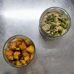 Grünes Gemüse an crémiger Kräutersauce (tiefgekühlt)